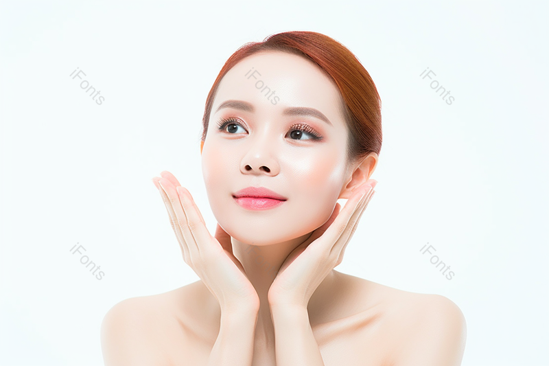 实拍美女美容护肤拍脸动作背景,高清,摄影图,摄影图片,图片大全,摄影图免费下载